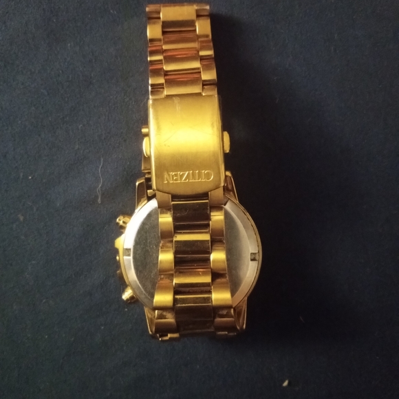 Citizen Nighthawk Eco-Drive Chamagne Dial Watch FB3002-53P Pale Gold - Picture 2 of 3